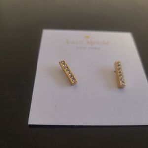 Kate Spade Gold Bar Earrings, retail $32